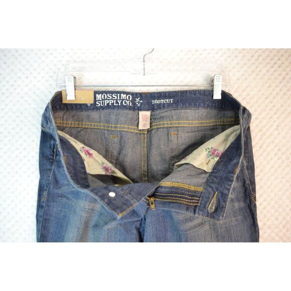 Mossimo Juniors 13 Medium Wash Lowest Waist Straight Hip Stretch Bootcut Jeans - Picture 6 of 16